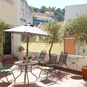 Costa Do Castelo Terrace, Em Rua Dos Lagares 8 Appartamento Lisbona